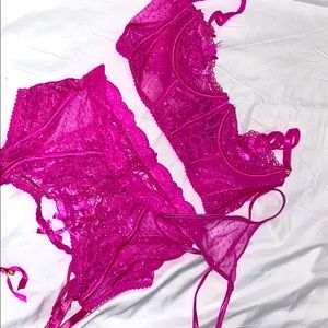 3 piece lingerie set